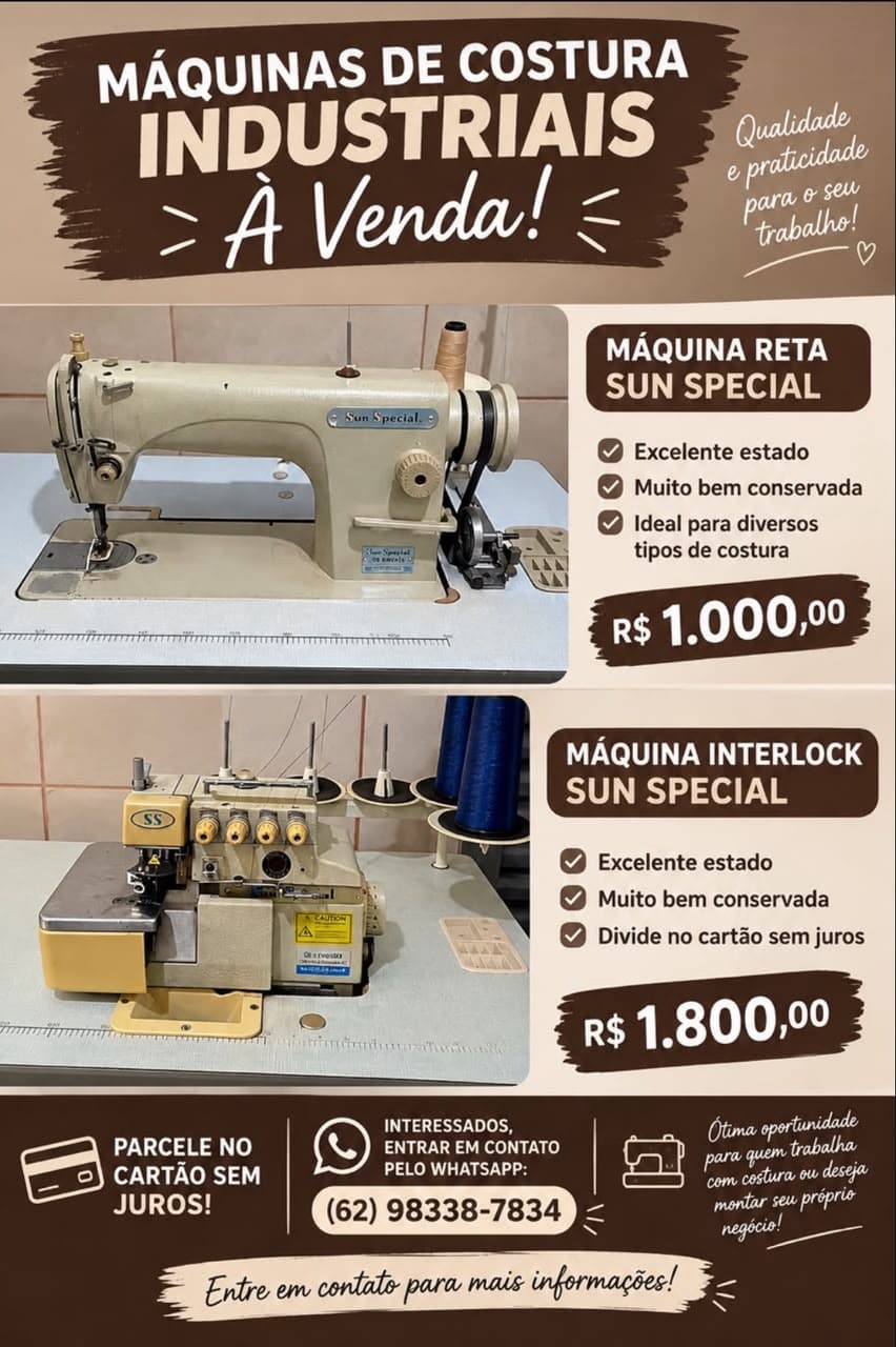 Duas máquinas de costura em Anicuns — foto 1